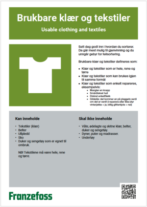 Brukbare klær og tekstiler - A3